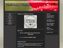 Tablet Screenshot of hollowaysnursery.com
